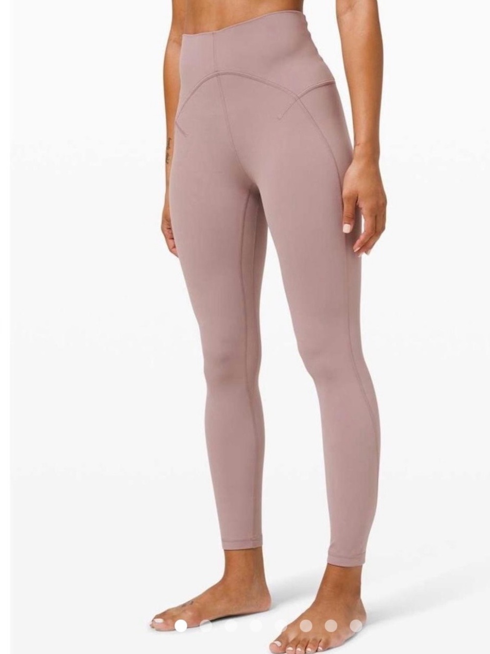High-Waist Mauve Leggings – Sleek Everyday Comfort